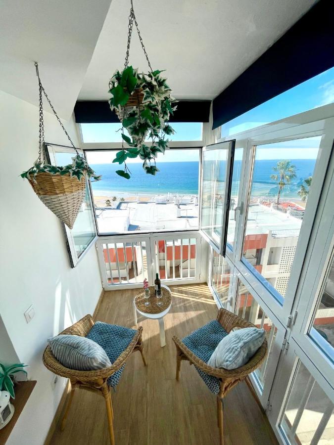 Gatu Casa Muse Junto A La Playa, Vista Al Mar, Aire Acc, Terraza, Wifi Y Chimenea " Preferente Mayores De 25 Anos Y Familias " El Puerto de Santa María Buitenkant foto